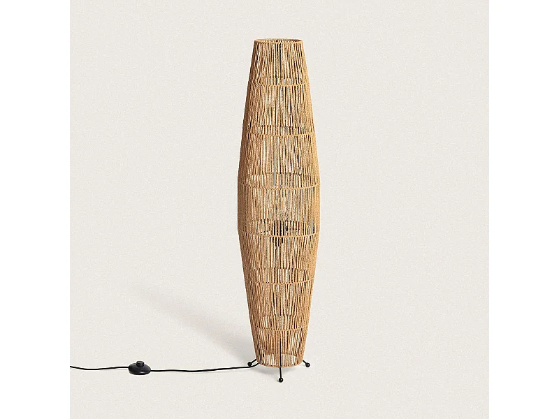 Lampadaire Papier Tressé Mahali  Naturel