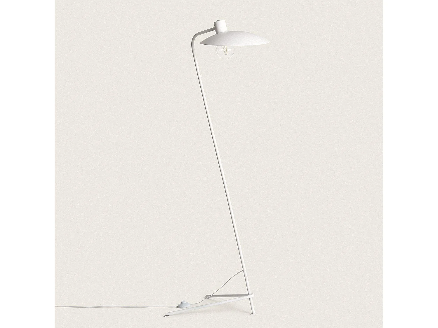 Lampadaire Metal Lineo Blanc