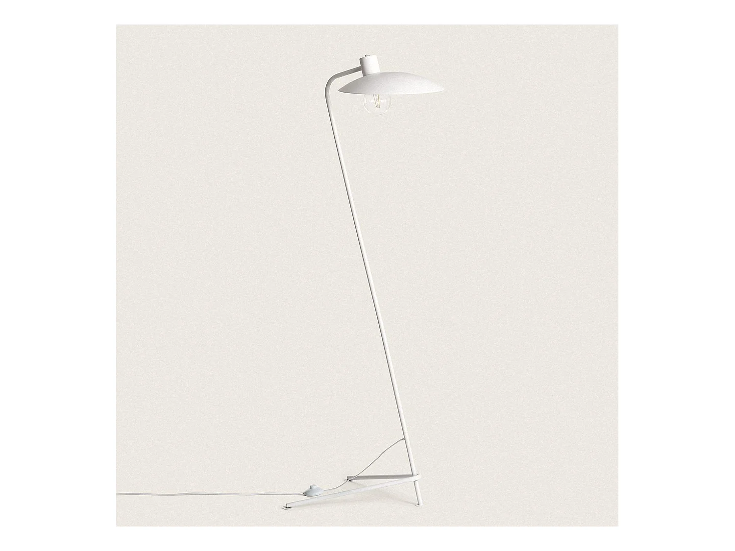 Lámpara de Pie Metal Lineo Blanco