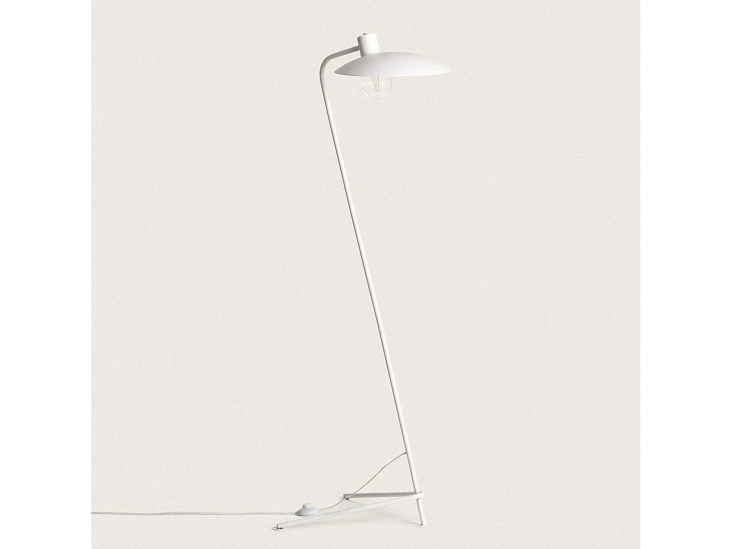 Lámpara de Pie Metal Lineo Blanco