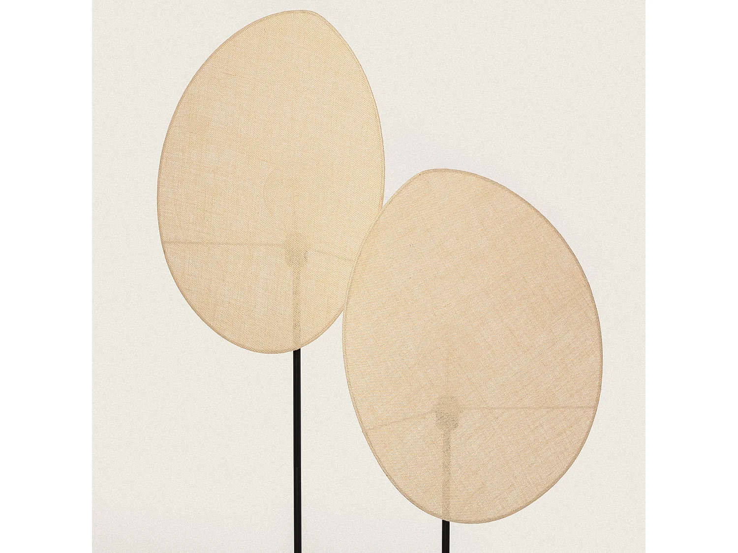 Lampadaire Métal et Textile Elliptica Noir