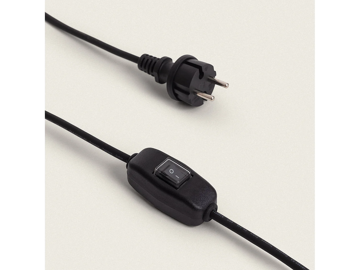 Lámpara de Pie Exterior Metal y Cuerda Montreal Natural