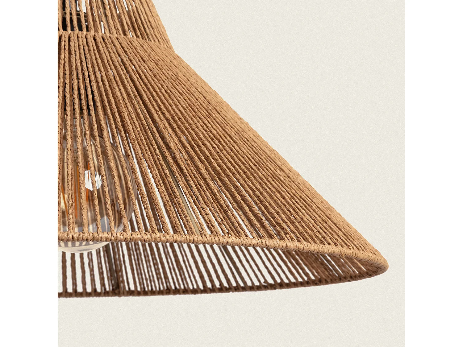 Lampadaire Extérieur Métal et Corde Montreal  Naturel