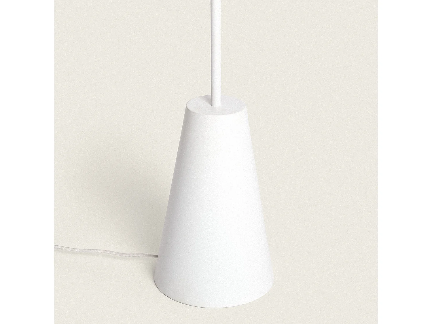 Lampadaire Raphia et Verre Erede Naturel