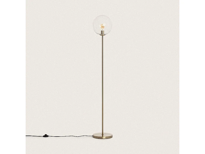 Lampadaire Métal et Verre Moonlight Clear Transparent