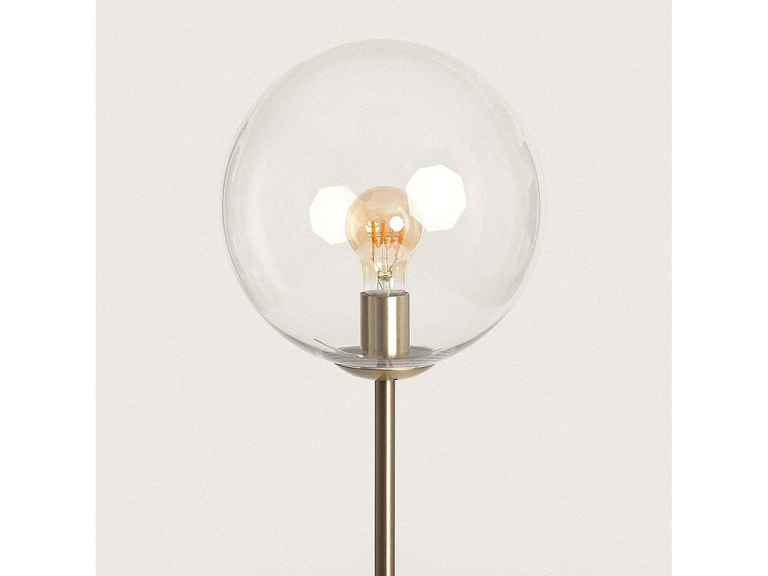 Lampadaire Métal et Verre Moonlight Clear Transparent