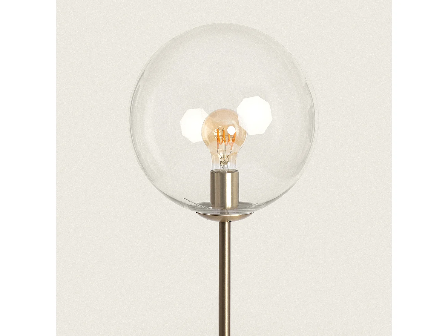 Lampadaire Métal et Verre Moonlight Clear Transparent