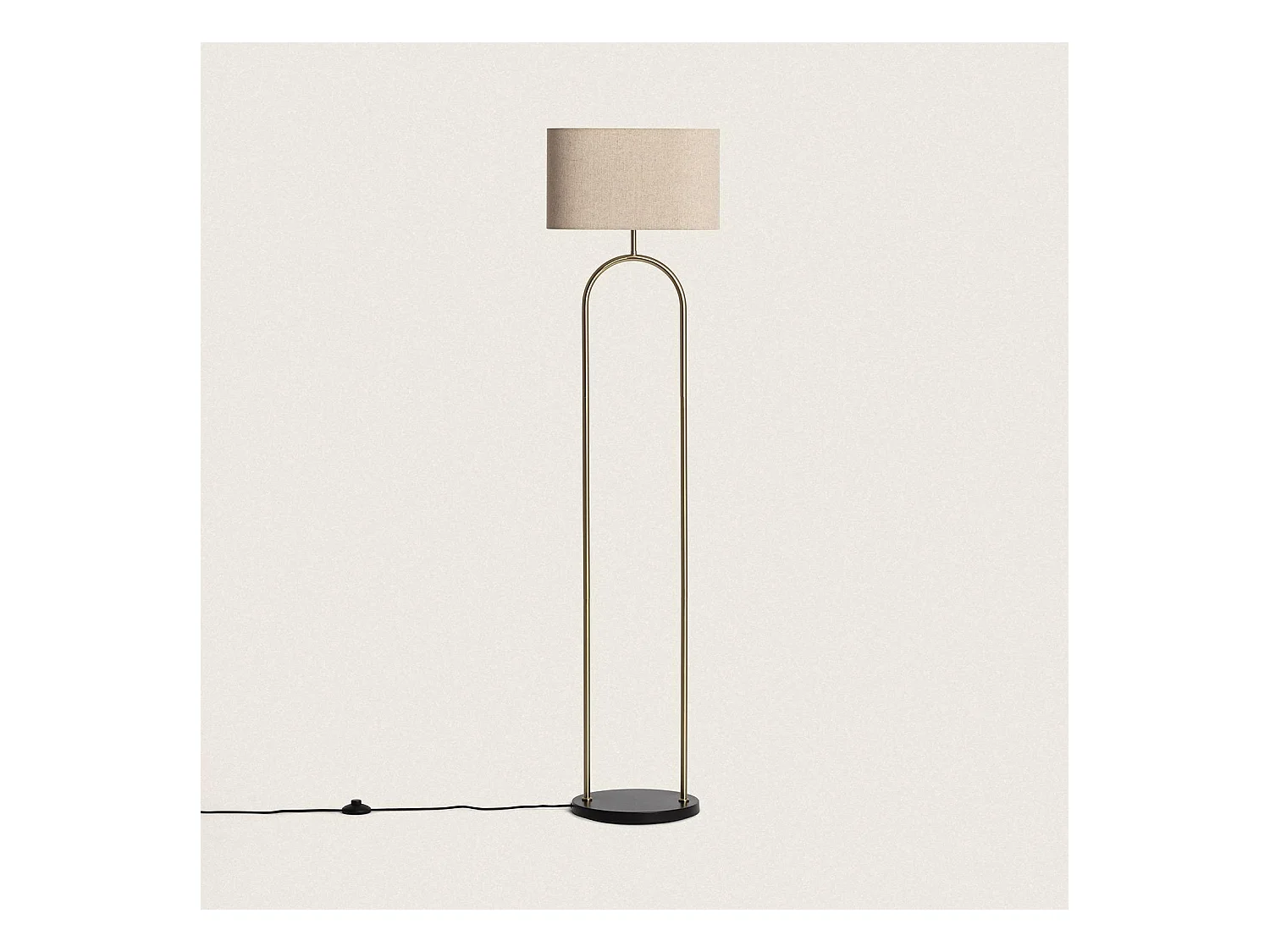 Lampadaire Métal Brilthor  Doré