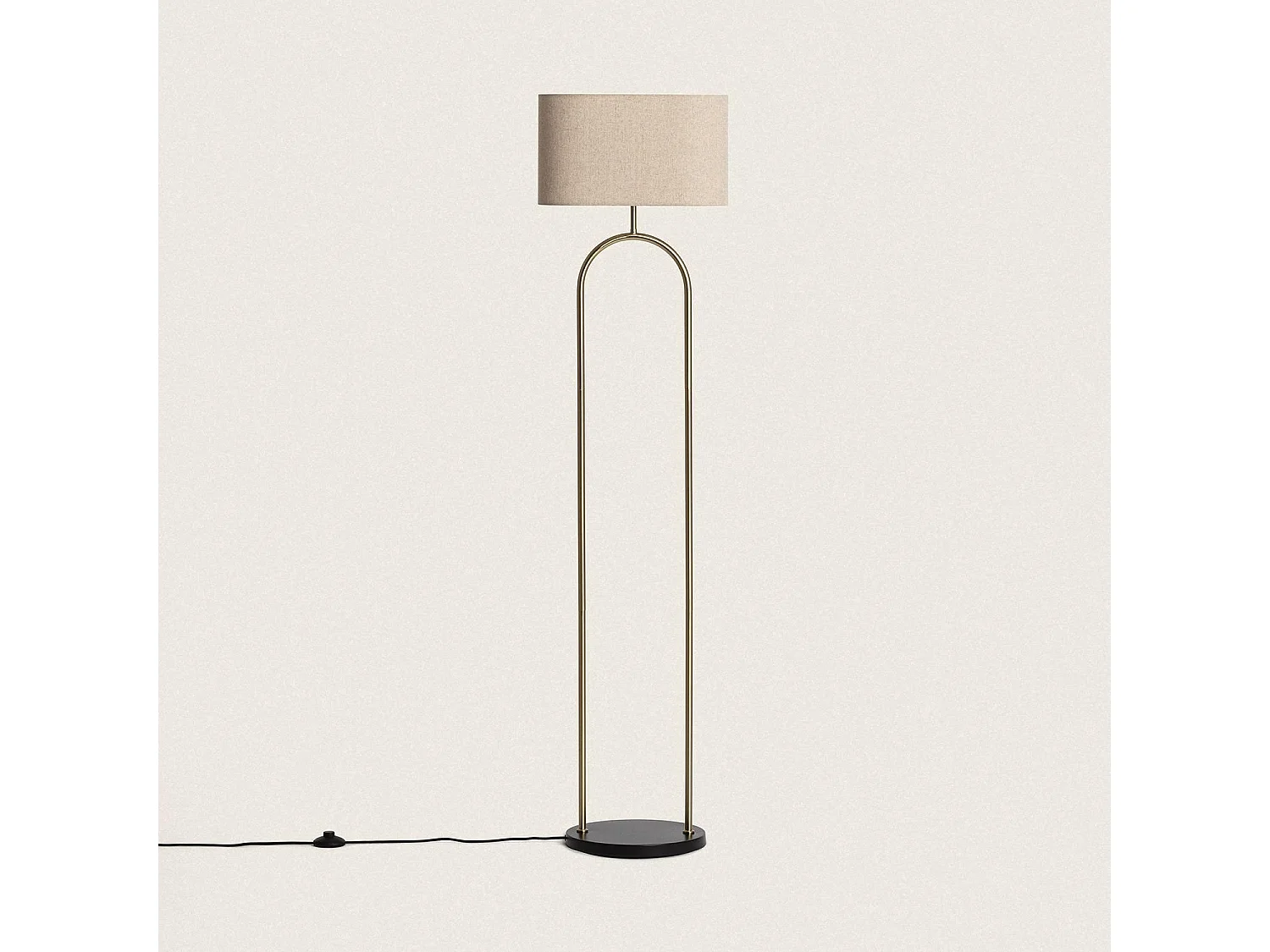 Lampadaire Métal Brilthor  Doré