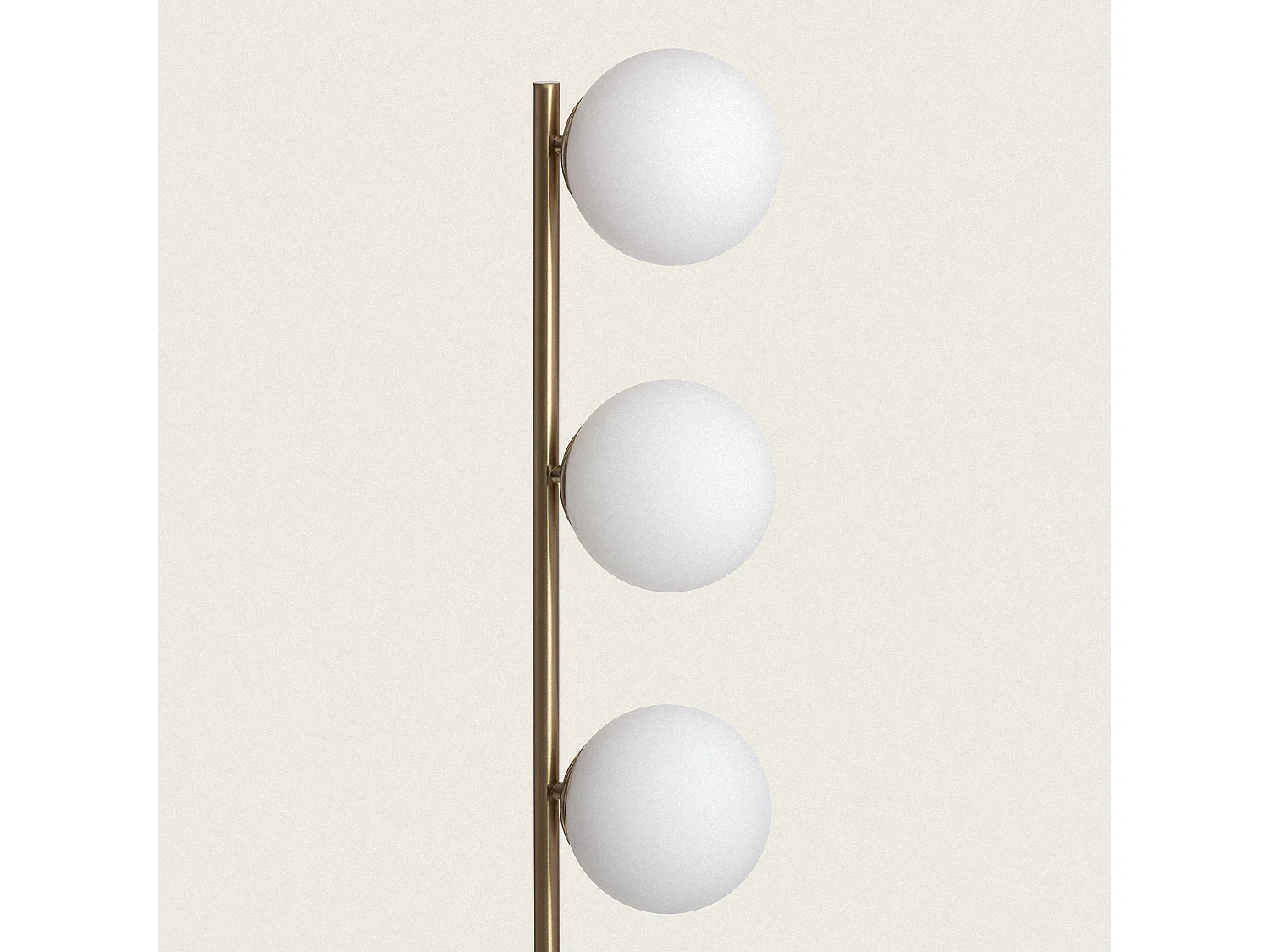 Lampada da terrade Metallo e Vetro Moonlight Brass 3 Lampade Oro