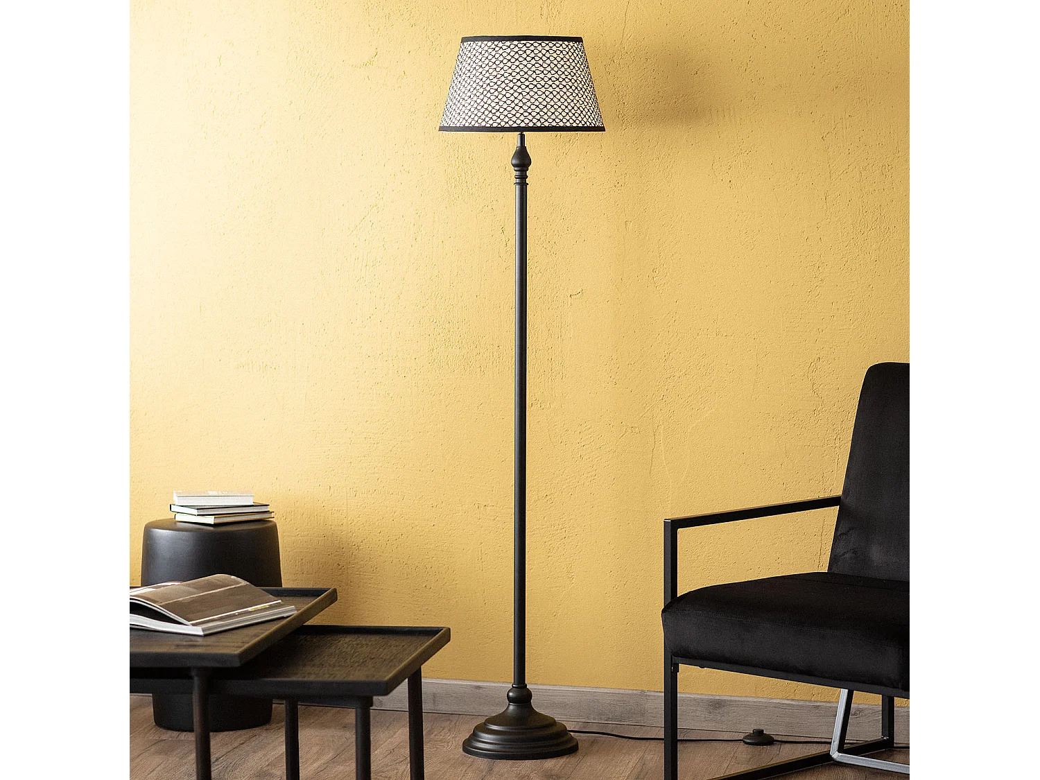 Lámpara de Pie Metal Nisha Topo