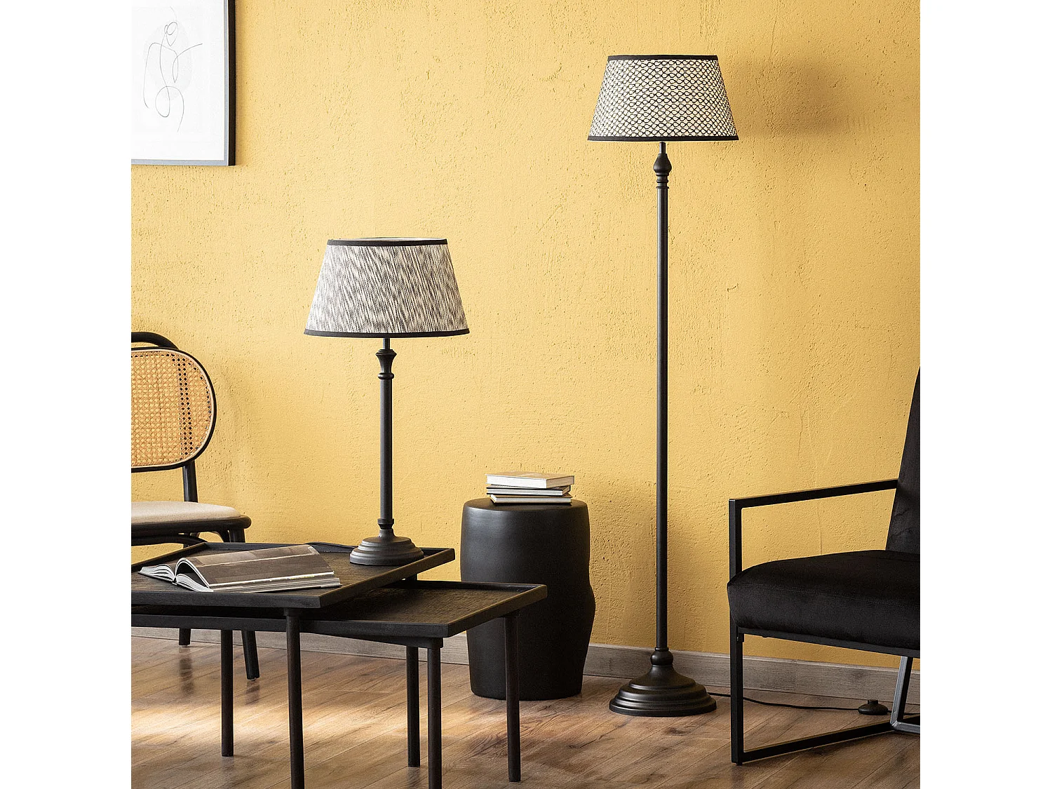 Lámpara de Pie Metal Nisha Topo