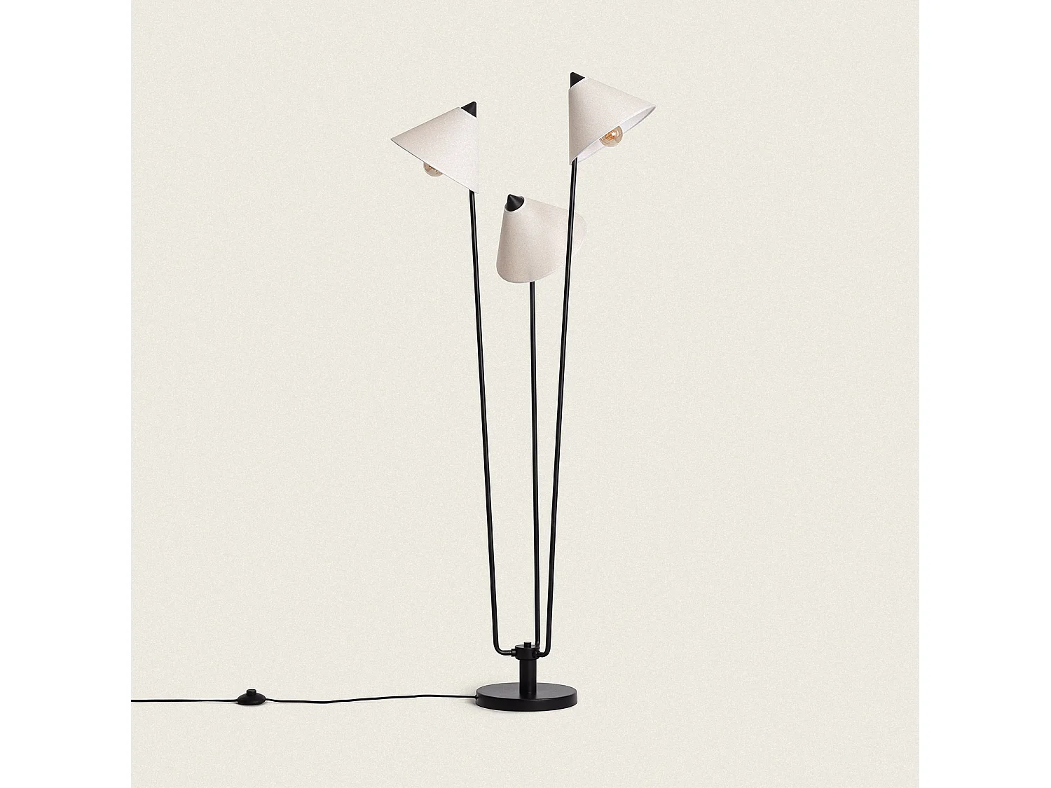 Lampadaire Métal Bells Blanc