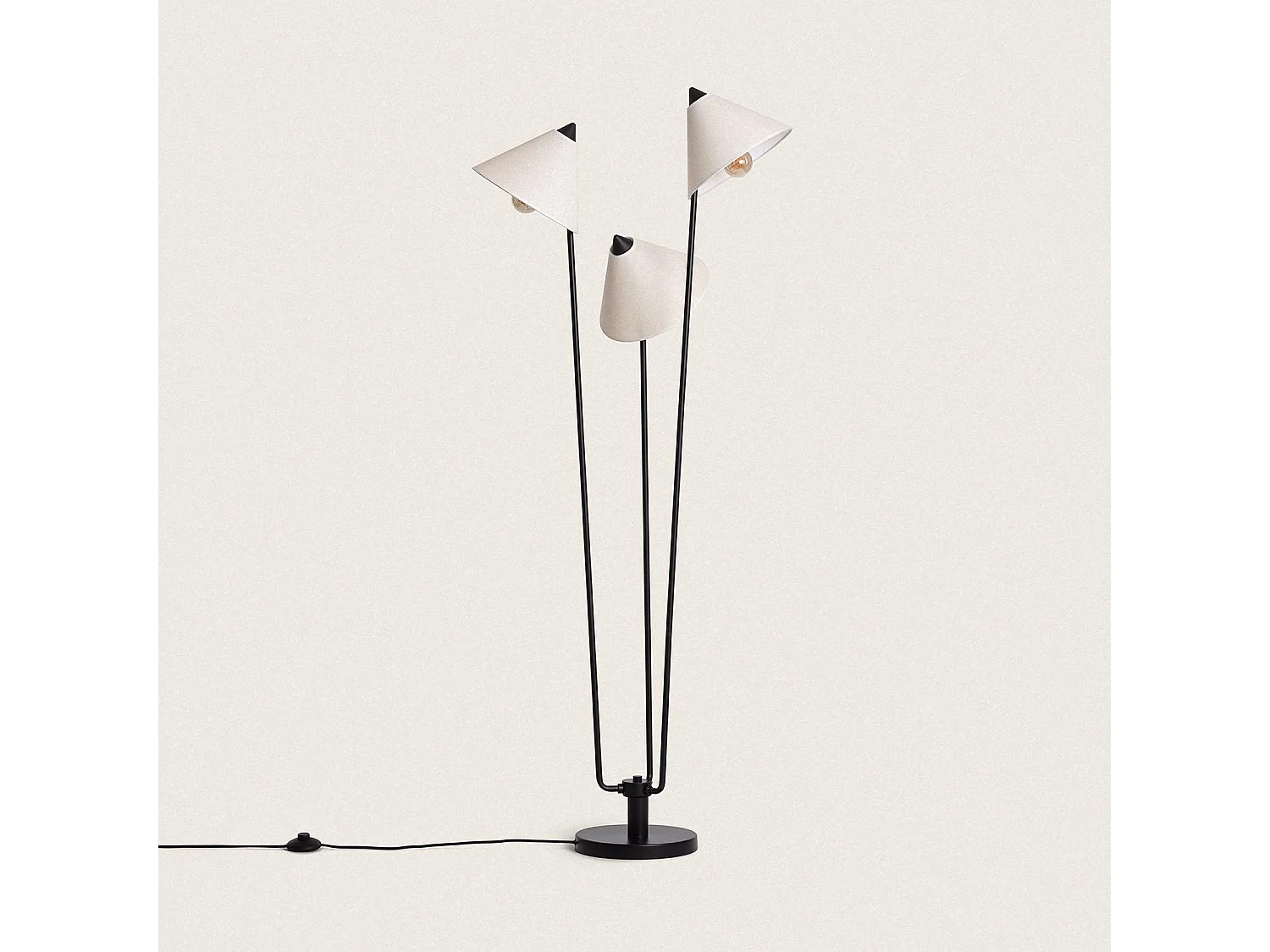 Lampadaire Métal Bells Blanc