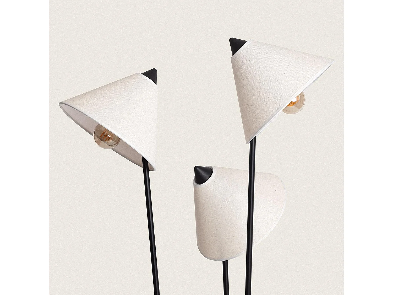 Lampadaire Métal Bells Blanc