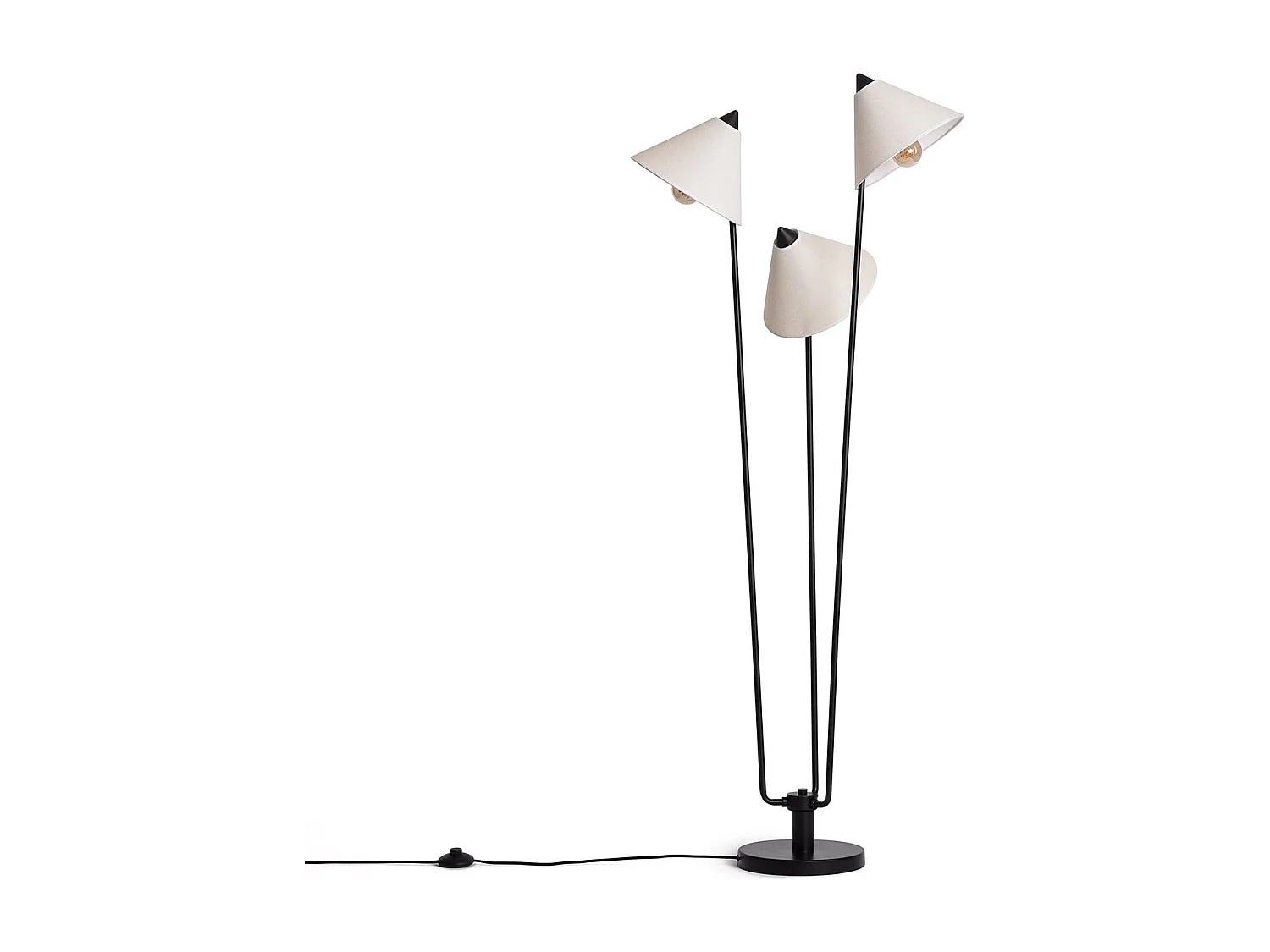 Lampadaire Métal Bells Blanc