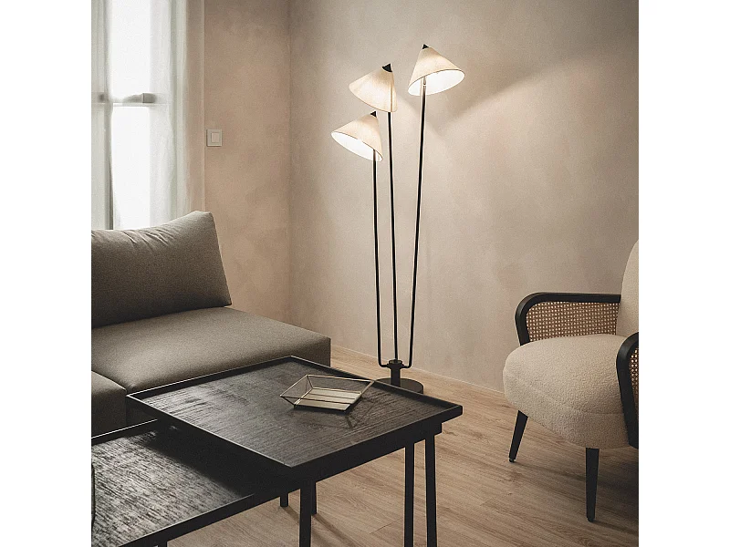 Lampadaire Métal Bells Blanc