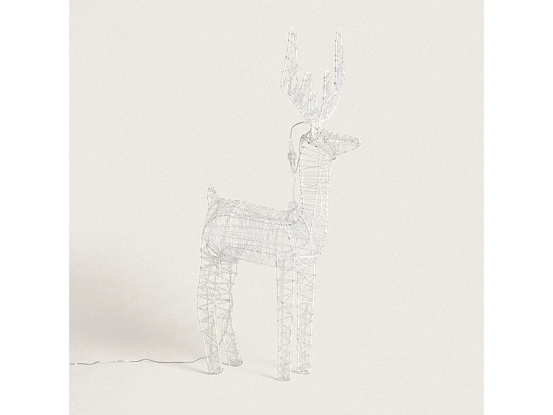 Reno de Navidad Exterior LED 80 cm Vixen Blanco Frío 6000K