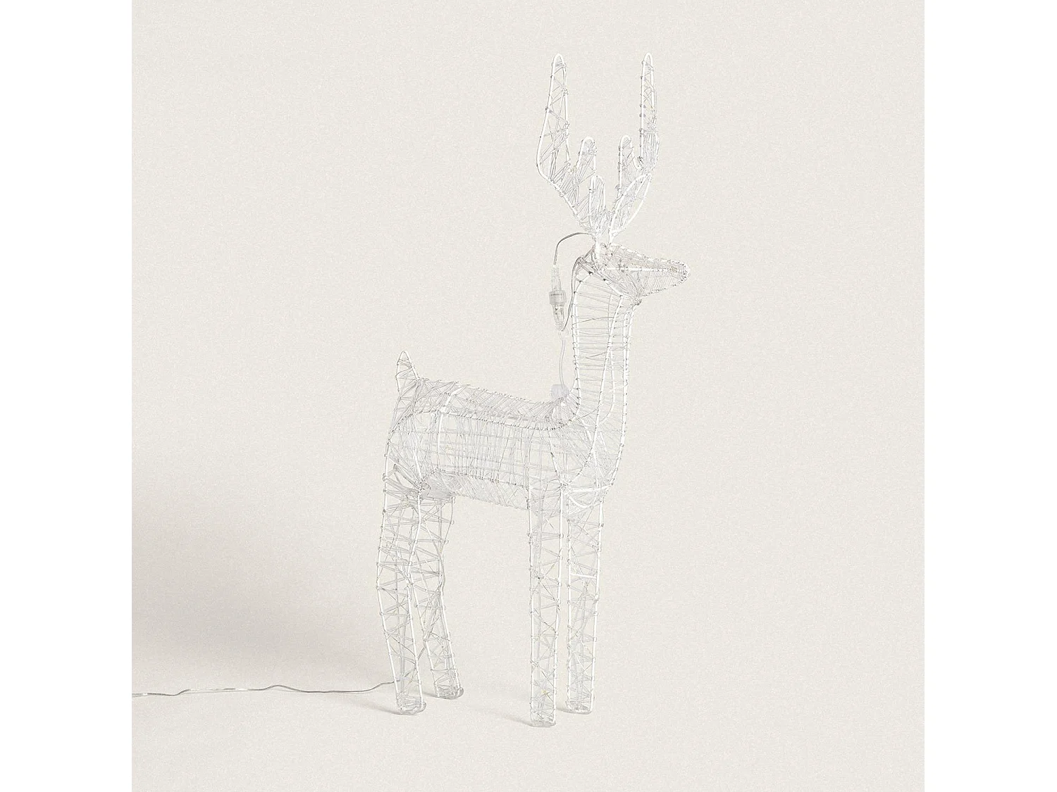 Renne de Noël LED Extérieur 80 cm Vixen Blanc Froid 6000K