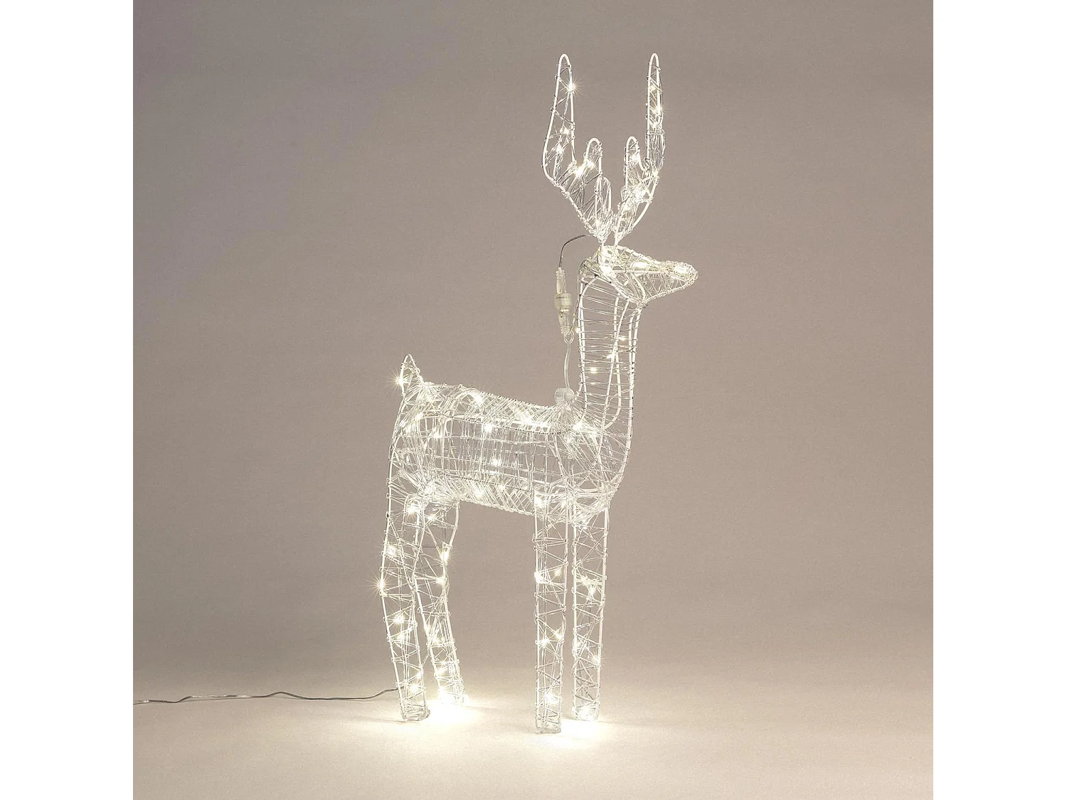 Renne de Noël LED Extérieur 80 cm Vixen Blanc Froid 6000K