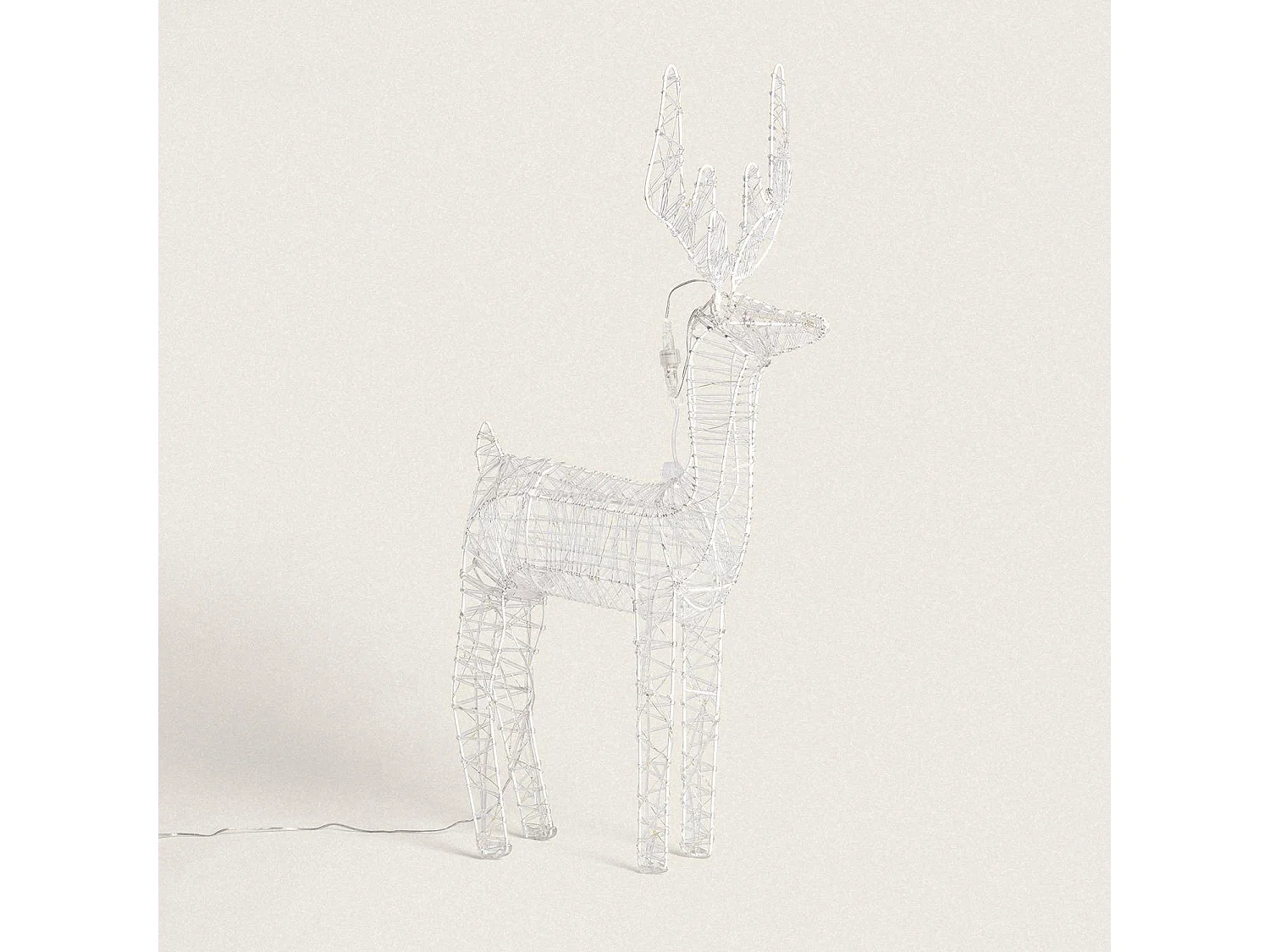 Renne de Noël LED Extérieur 80 cm Vixen Blanc Froid 6000K