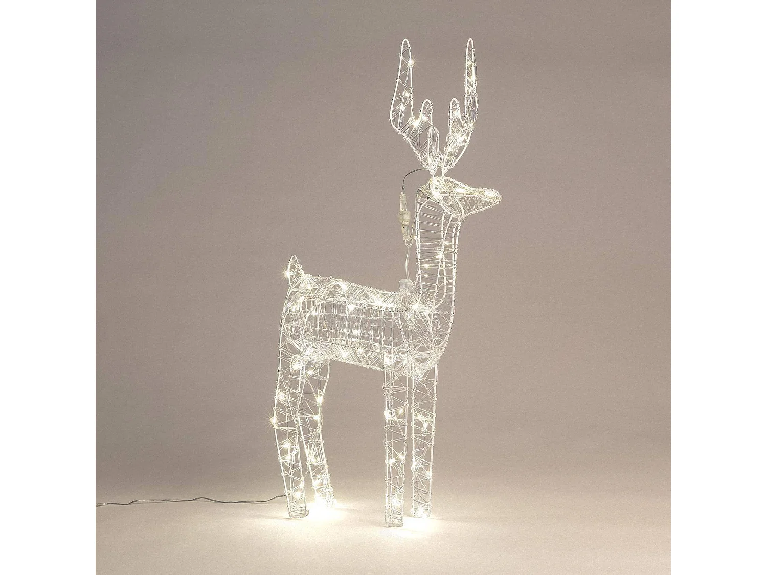 Renne de Noël LED Extérieur 80 cm Vixen Blanc Froid 6000K