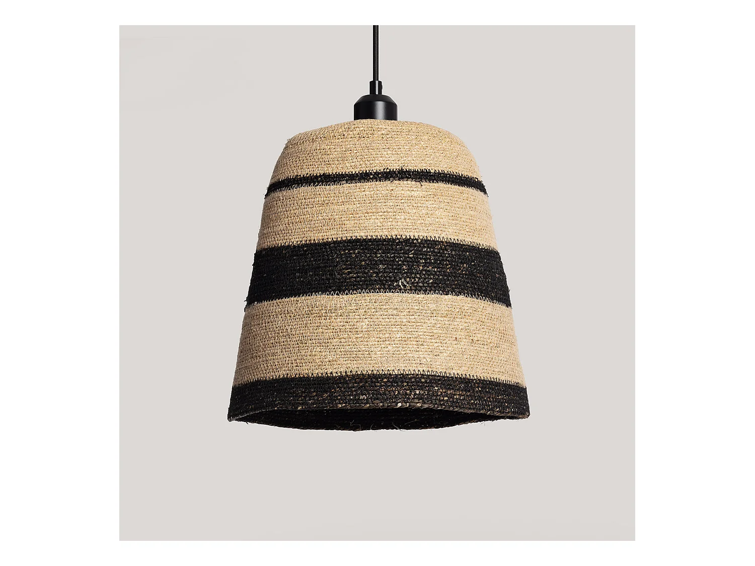 Suspension Fibres Naturelles Kavya Noir