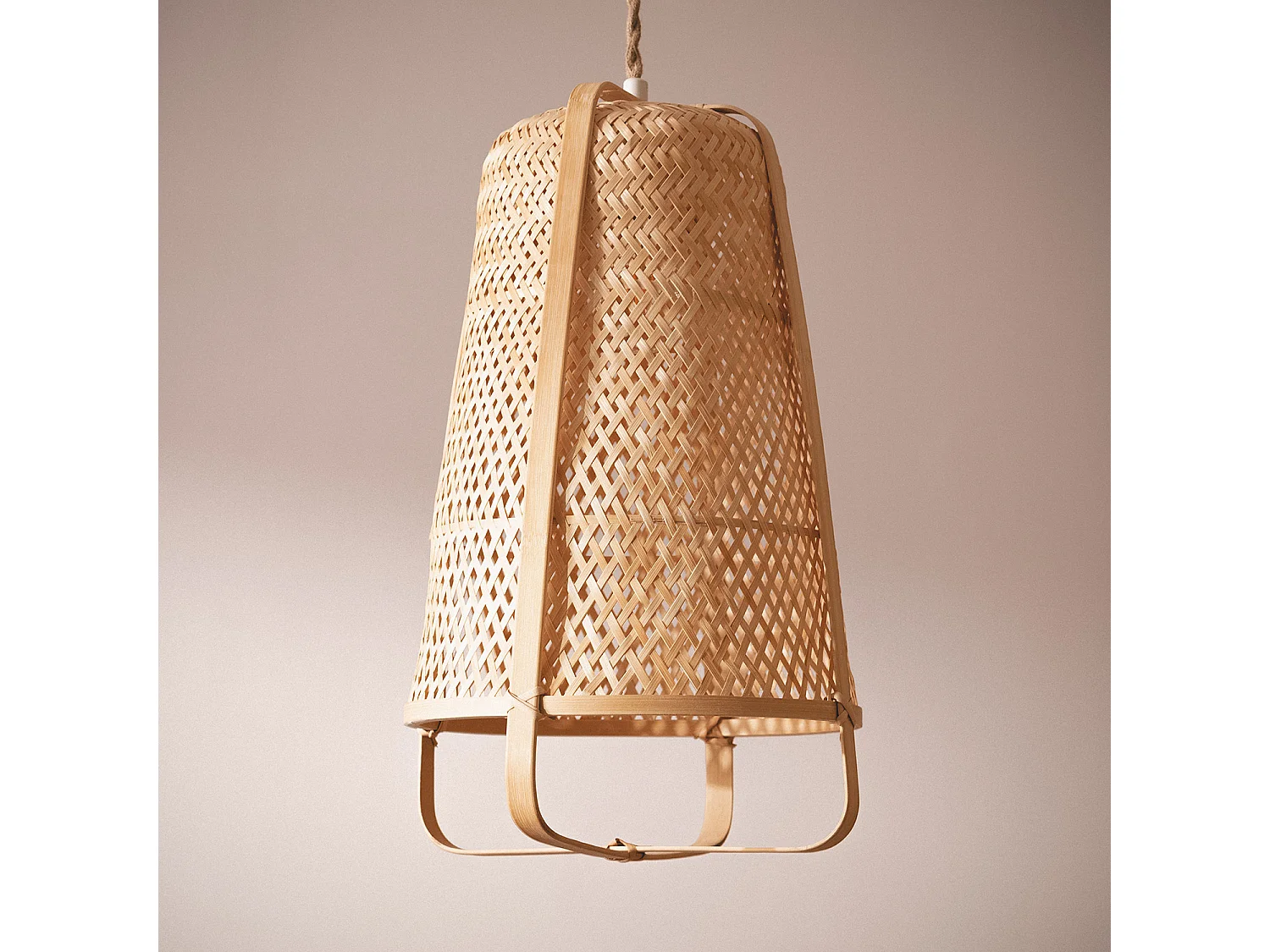 Lámpara Colgante Bambú Beira Natural