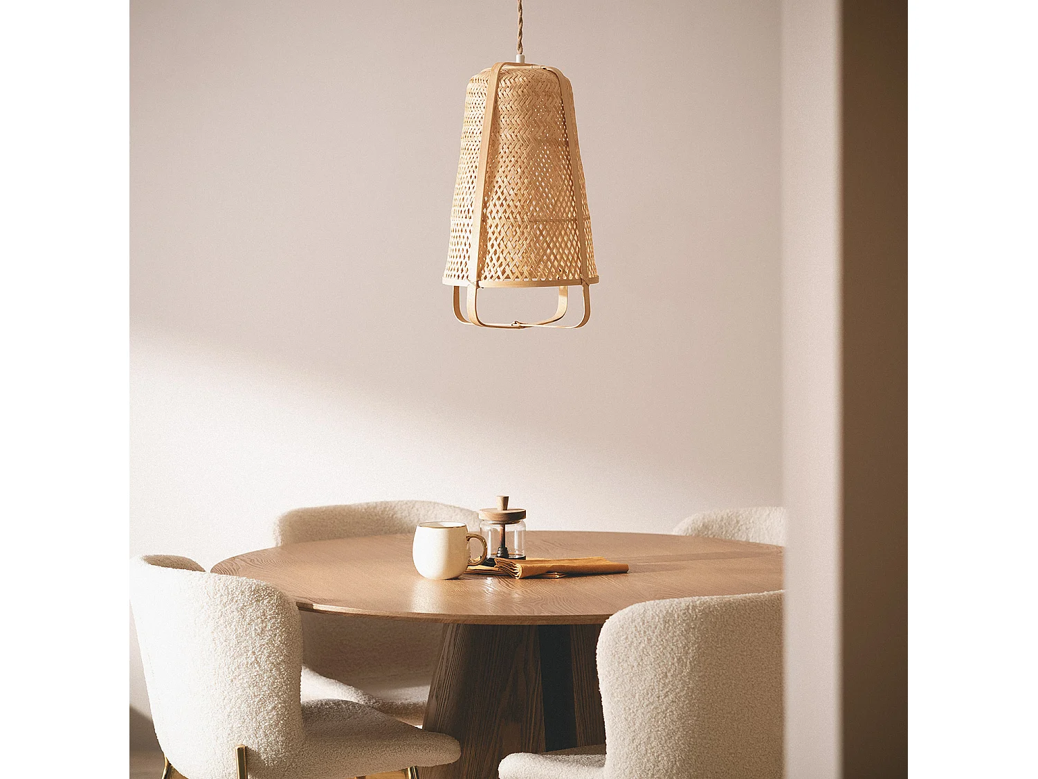 Lámpara Colgante Bambú Beira Natural