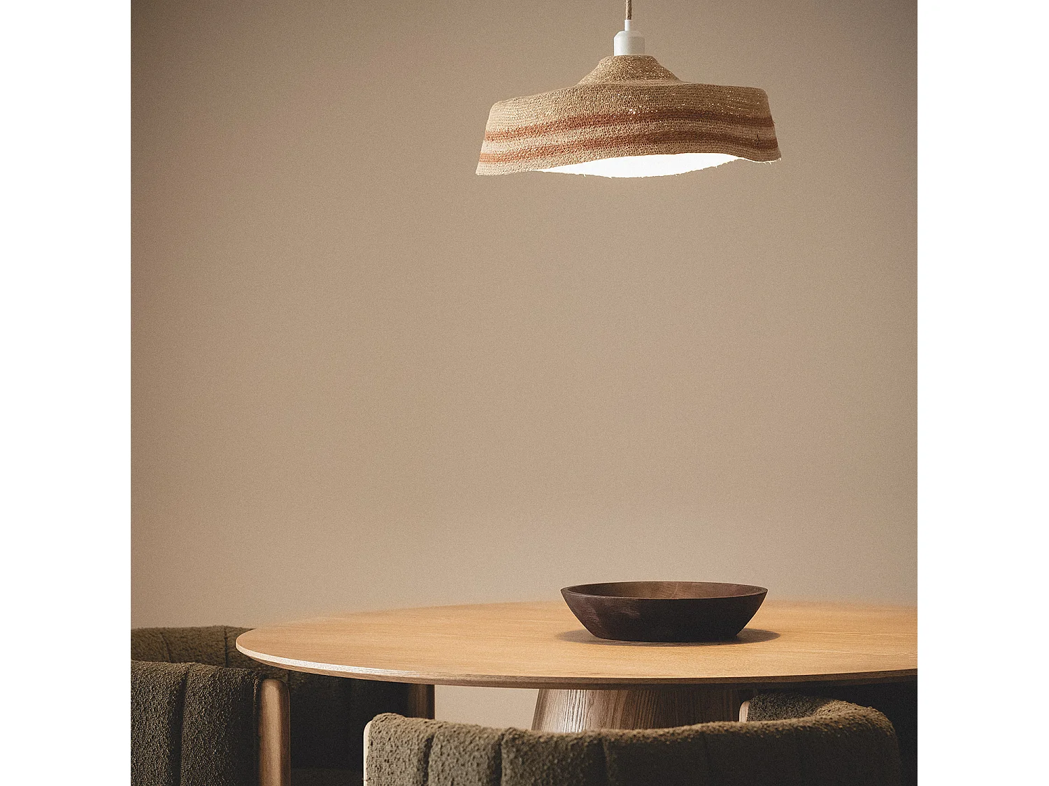 Suspension Fibres Naturelles Daya Noir