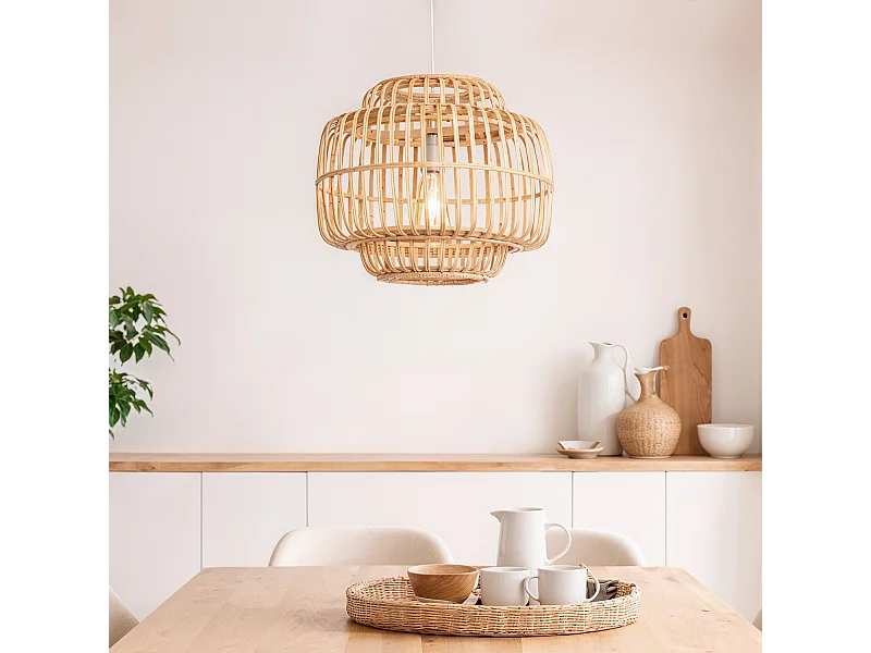 Lampada a Sospensione Bambù Moruya Naturale