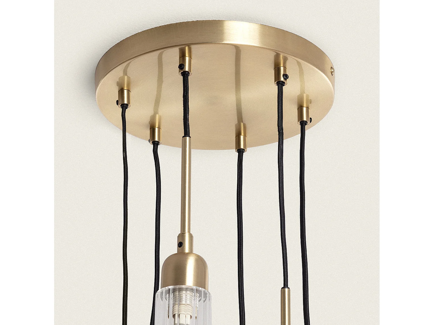 Suspension Métal et Verre Sest Iraide Doré