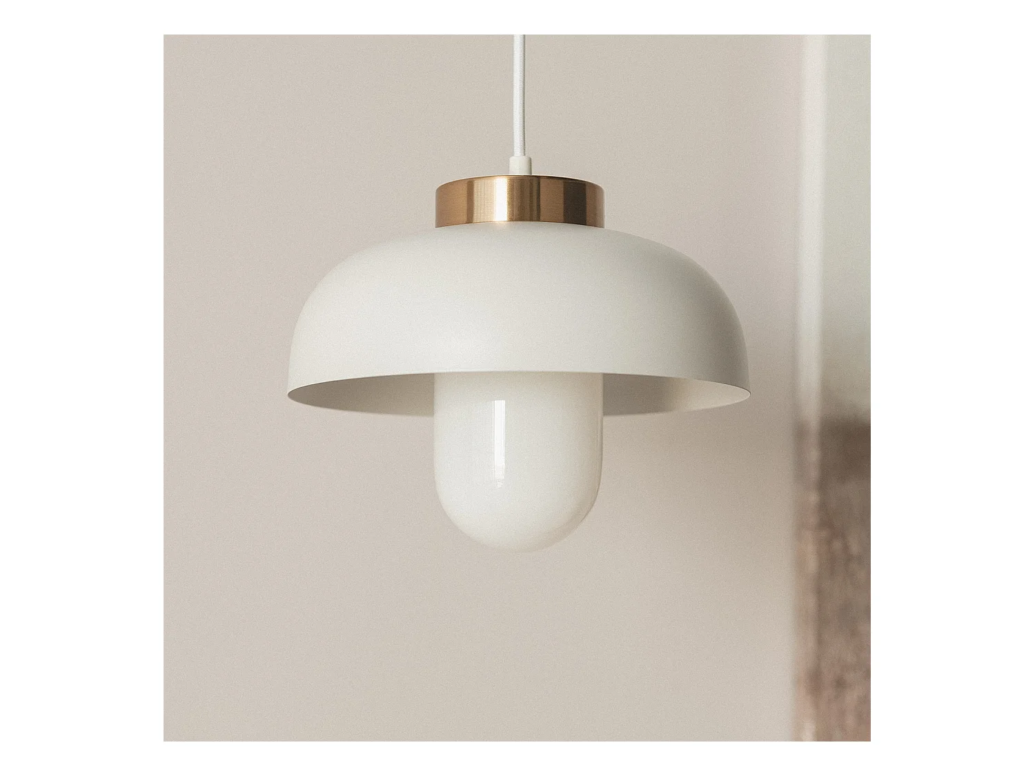 Suspension Métal Geri Blanc