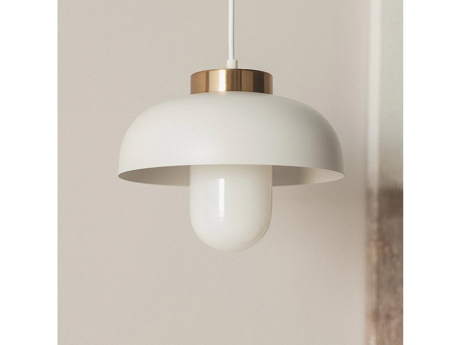 Suspension Métal Geri Blanc