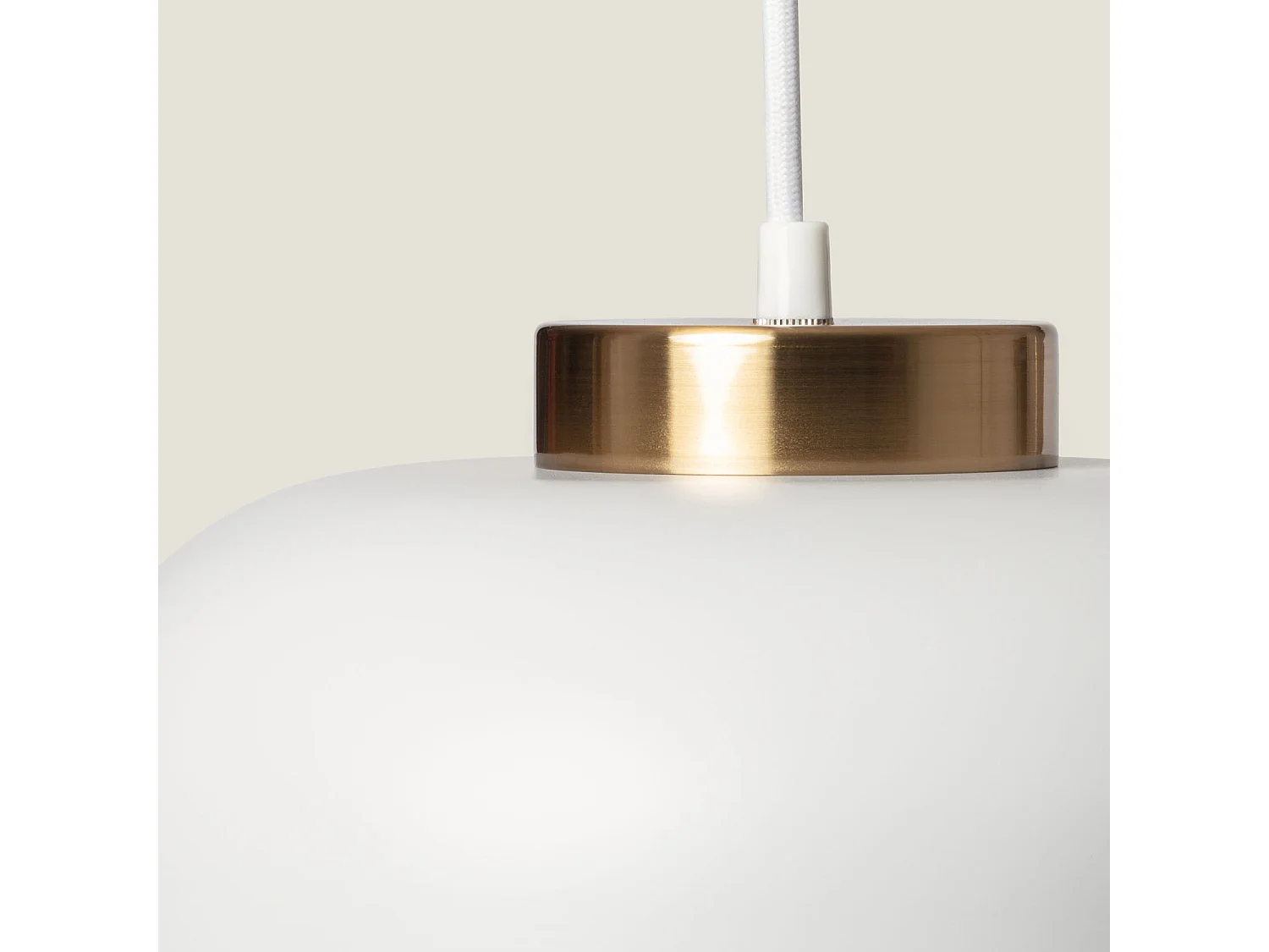 Suspension Métal Geri Blanc