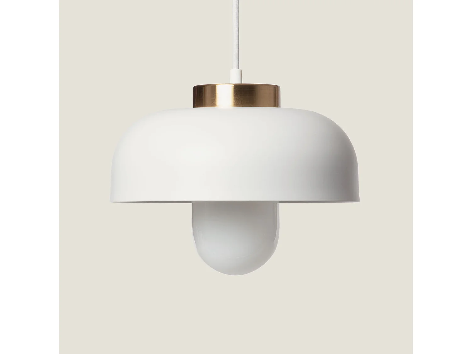 Suspension Métal Geri Blanc