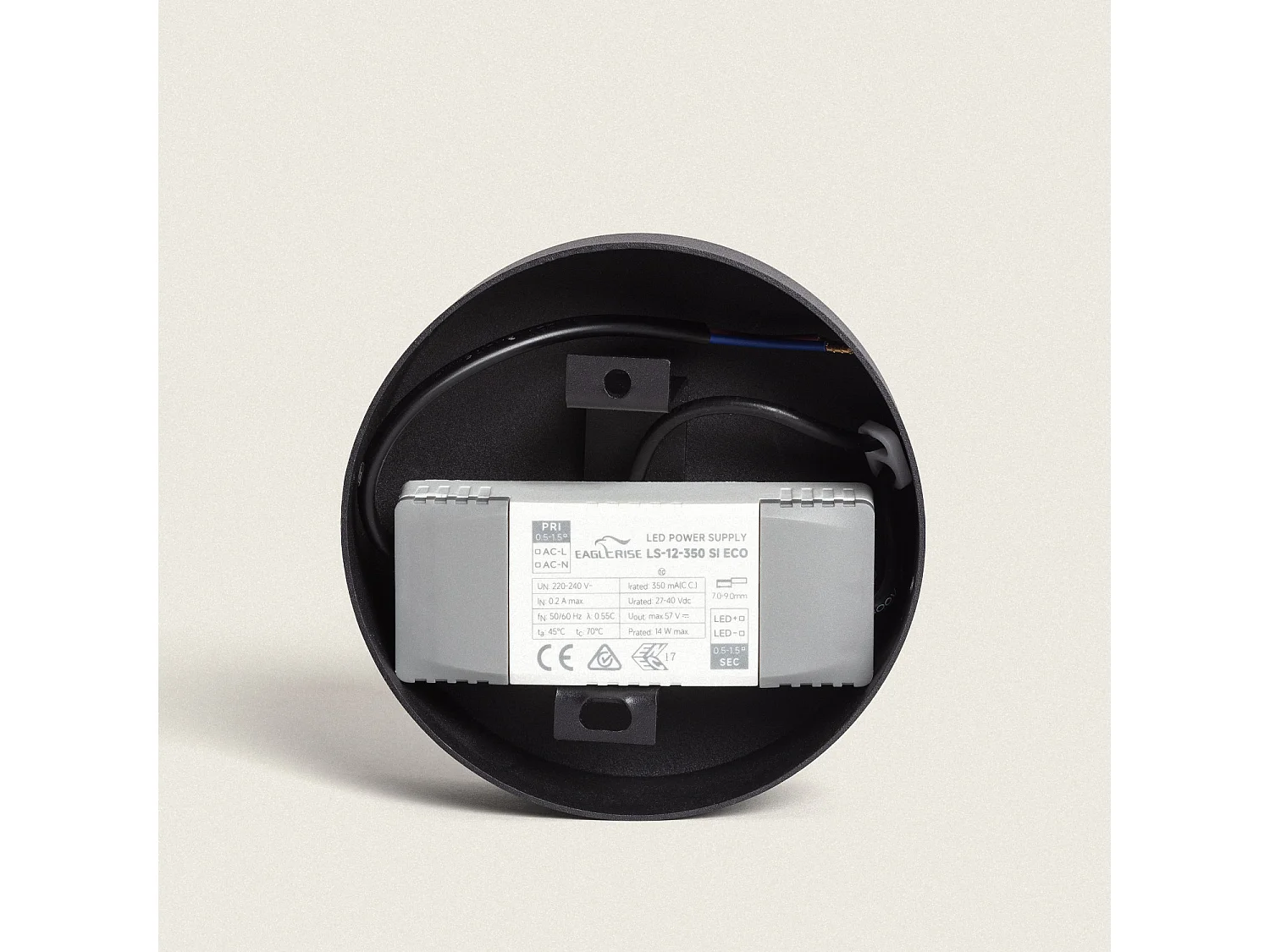 Lampada a Sospensione LED 10,5W Alluminio Ariella Nero