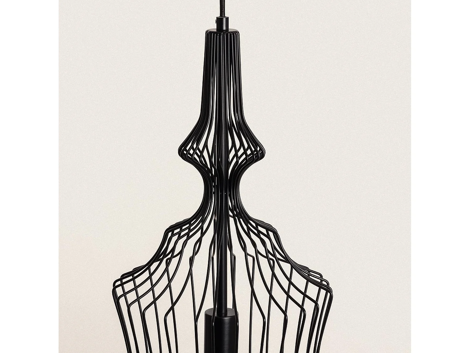 Lámpara Colgante Metal Kelsie III Negro