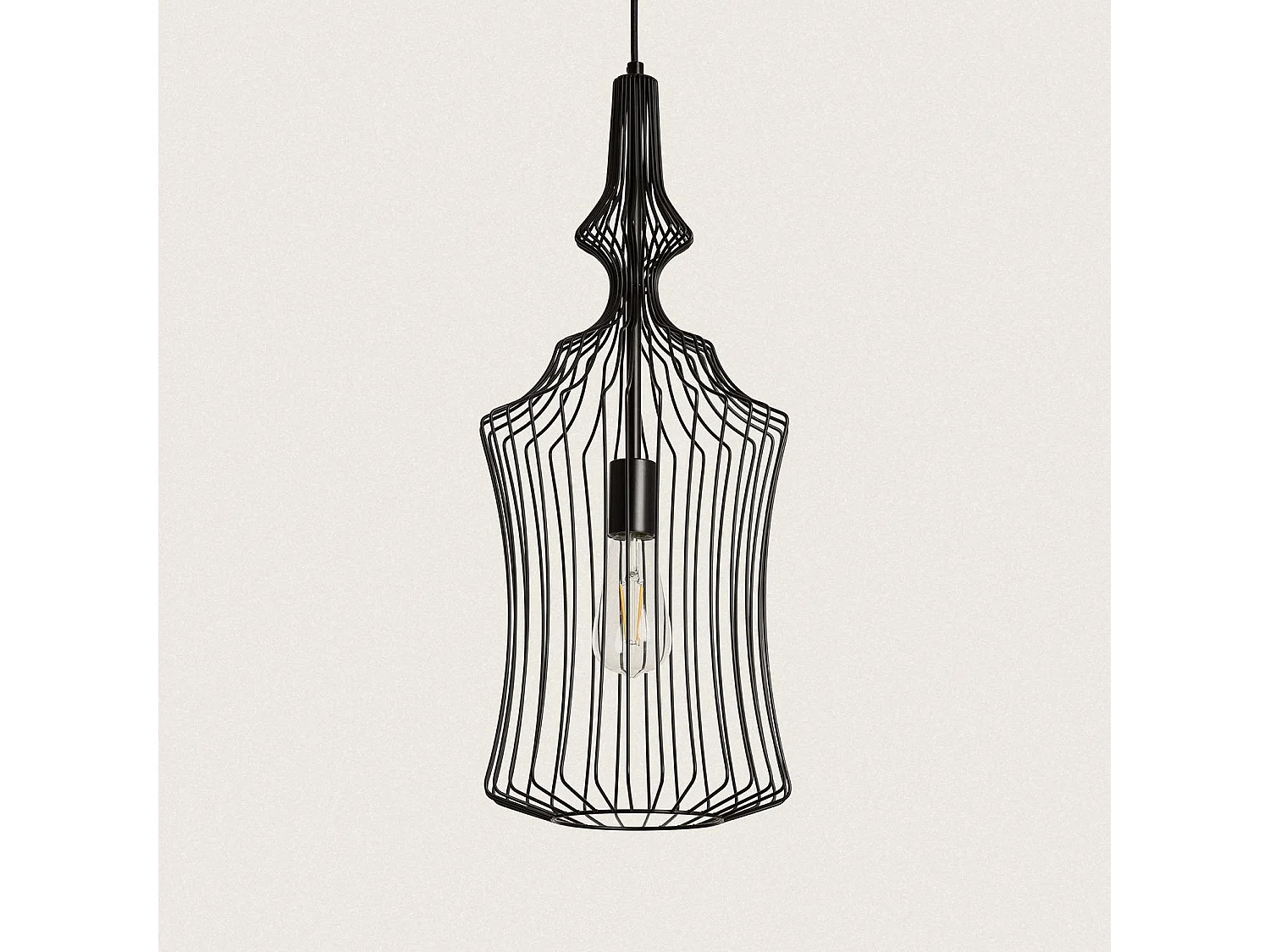 Suspension Métal Elina Noir