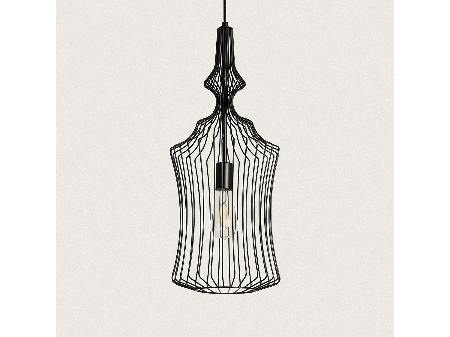 Suspension Métal Elina Noir