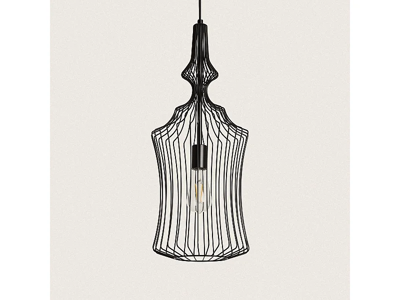 Suspension Métal Elina Noir