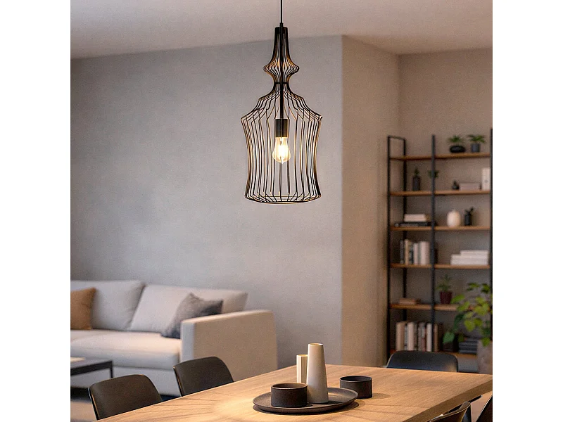 Suspension Métal Elina Noir