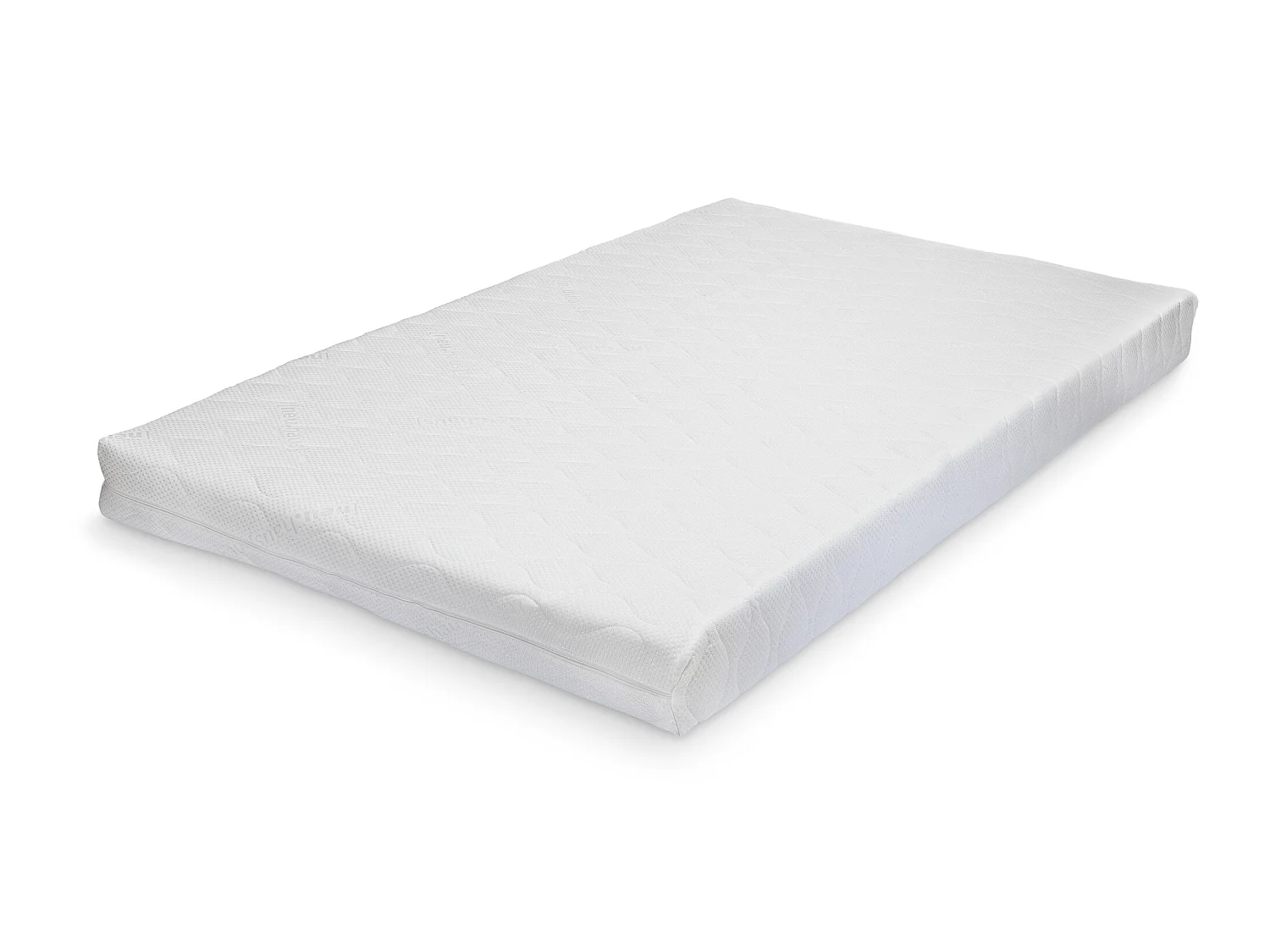 Lit D'enfant Treviolo Forme Maison Avec Matelas À Mousse À Froid 200 X 140 Cm Blanc