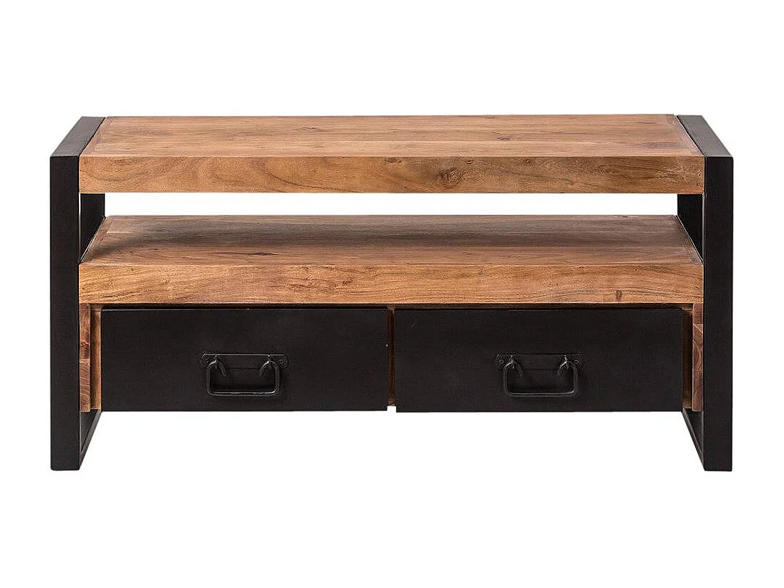 Meuble TV en bois d'acacia 112 cm Havana
