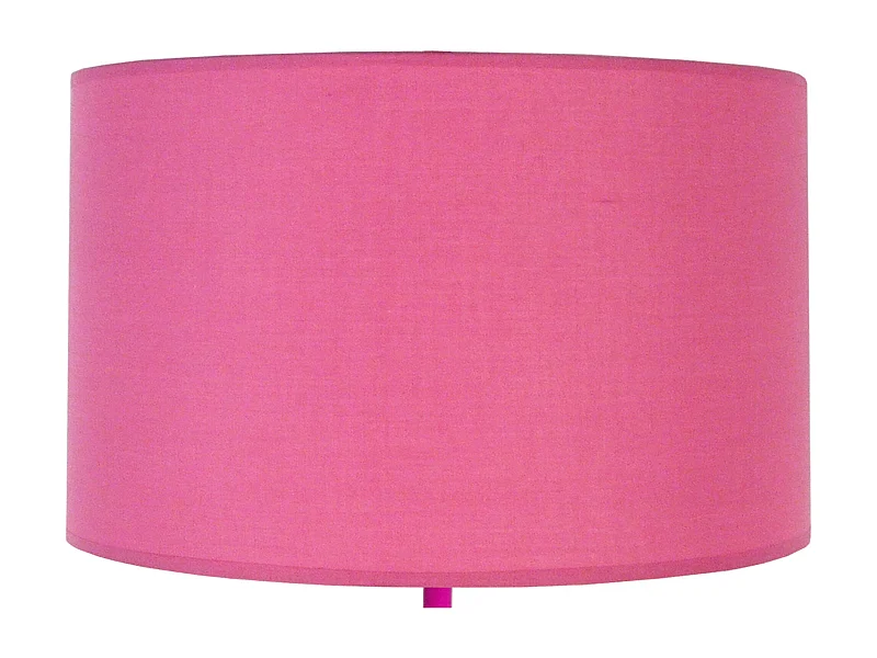 Lampe a Poser TOSEL ,verre,Rose ,H54xD30xP30cm