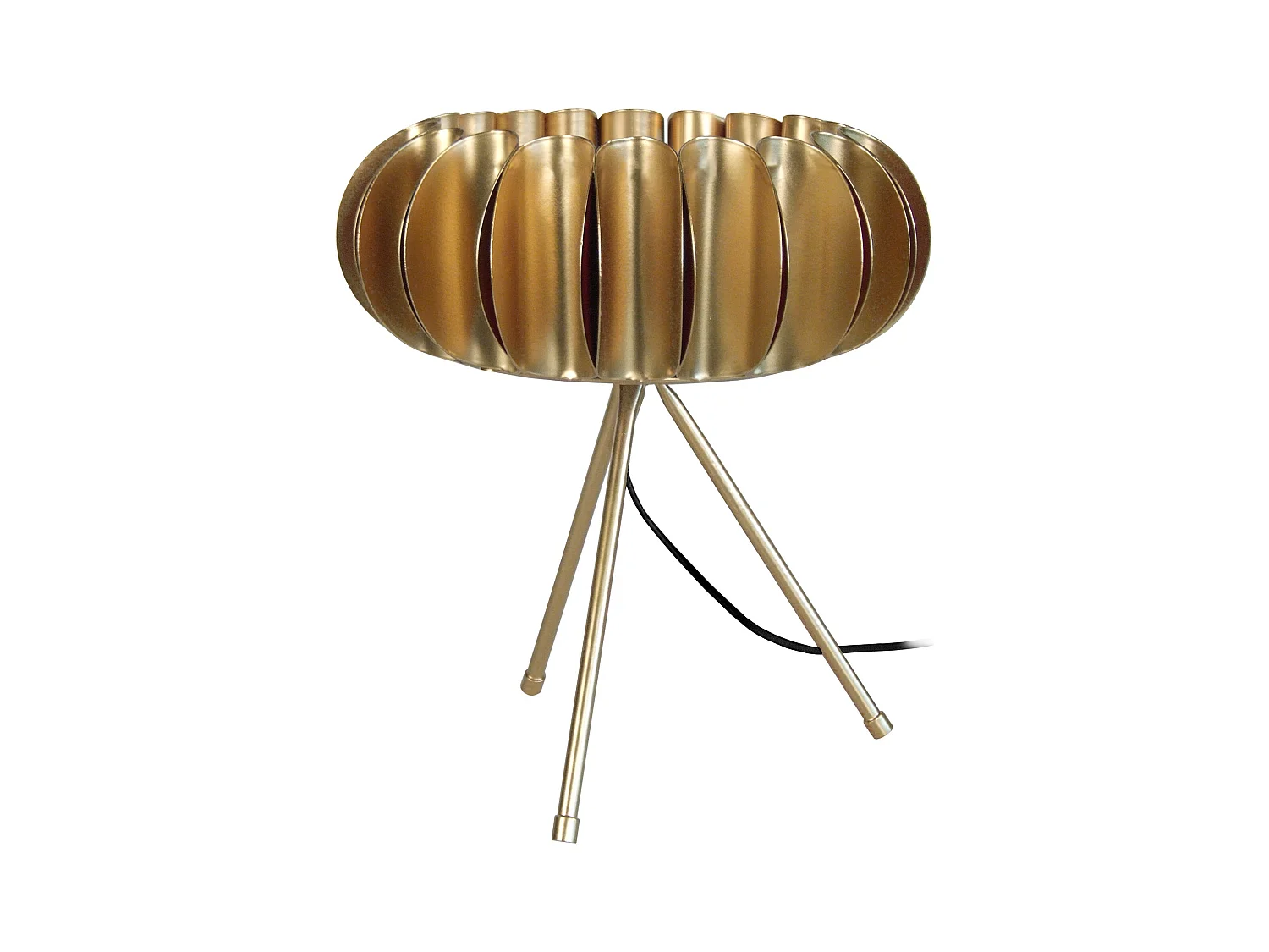 Lampe a Poser TOSEL ,métal,Doré ,H35xD30xP30cm