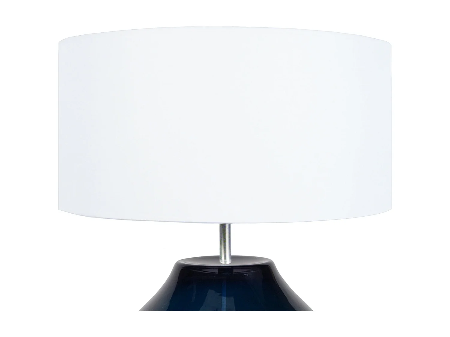 Lámpara de Mesa  TOSEL ,vidrio,Azul ,A45xD 30xP30 cm