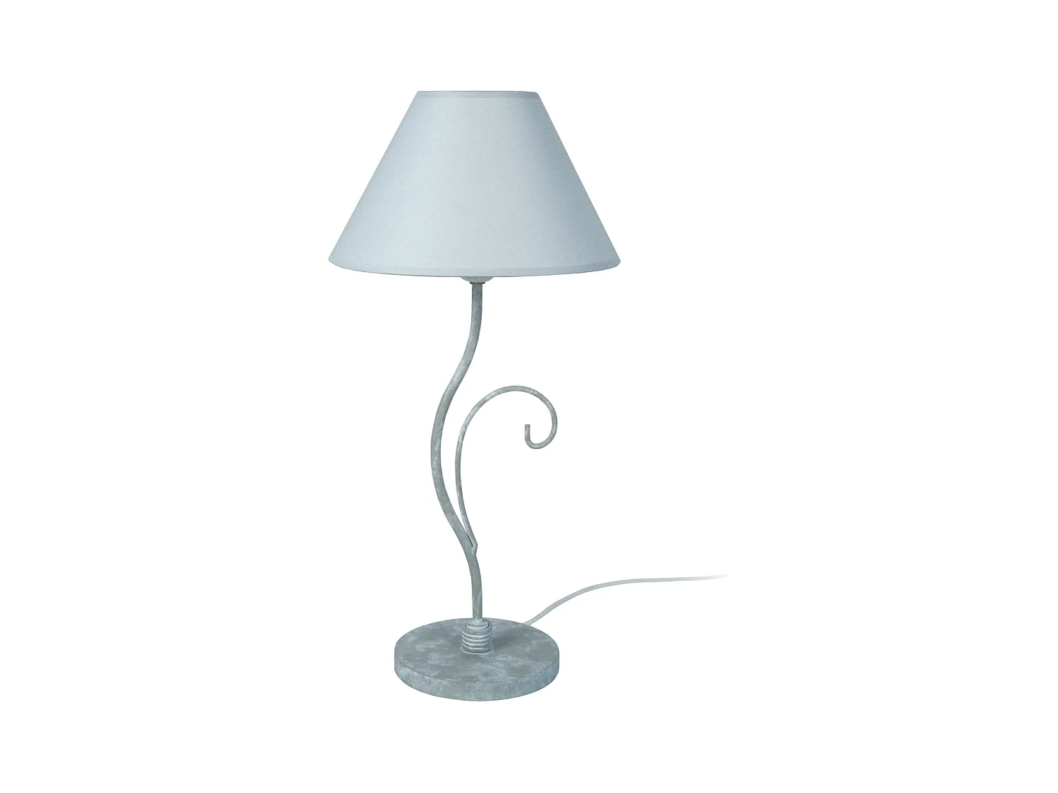 Lampe a Poser TOSEL ,métal,Gris ,H50xD25xP25cm