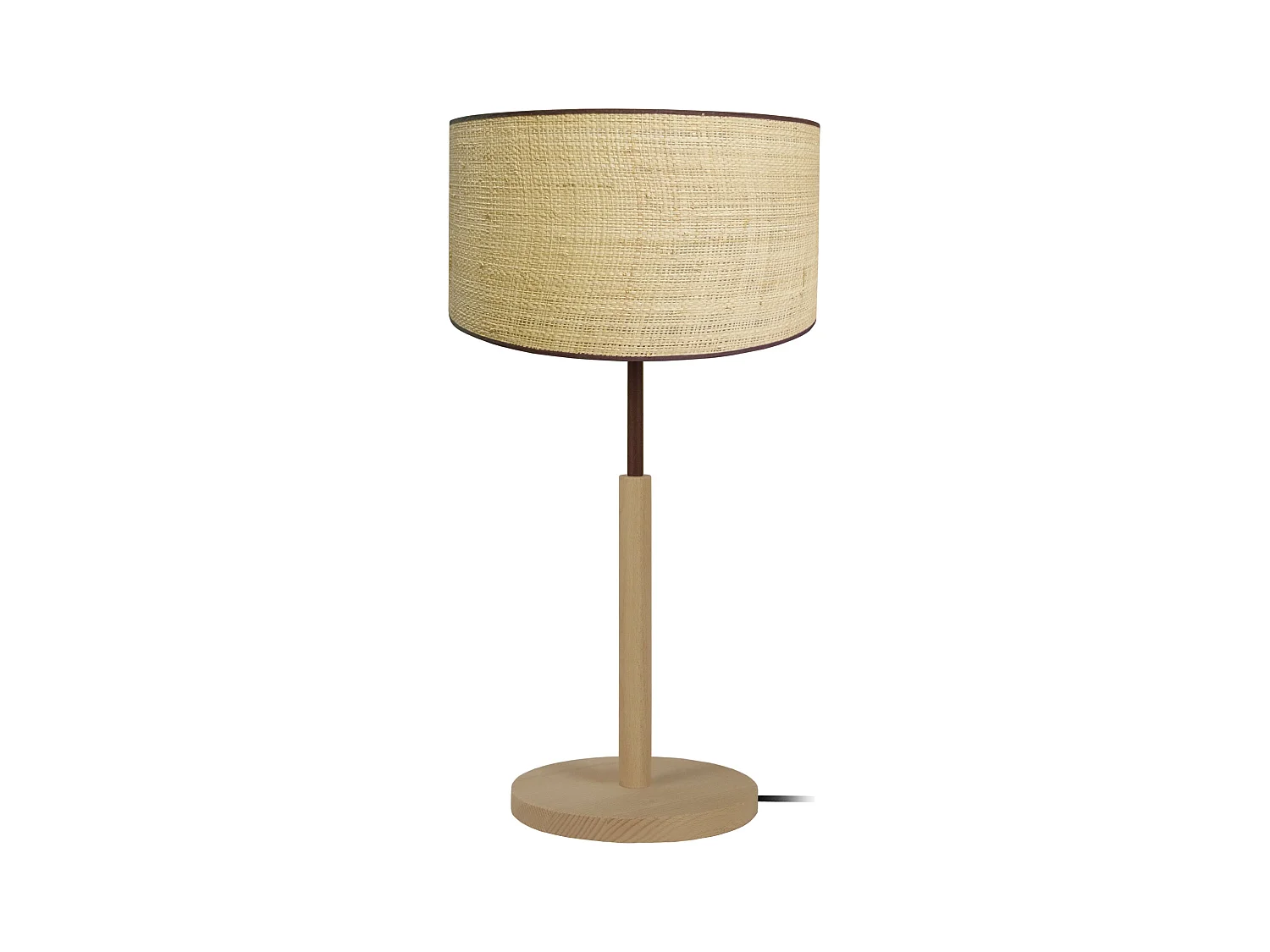 Lampe a Poser TOSEL , bois, naturel, H51 x D30 x P30cm