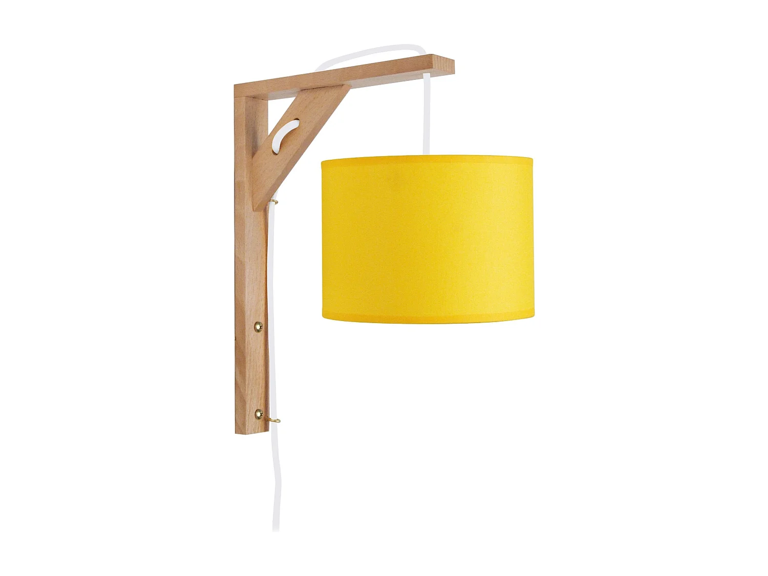 Aplique TOSEL ÉQUERRE tecido quadrado amarelo D30 x  H16  cm